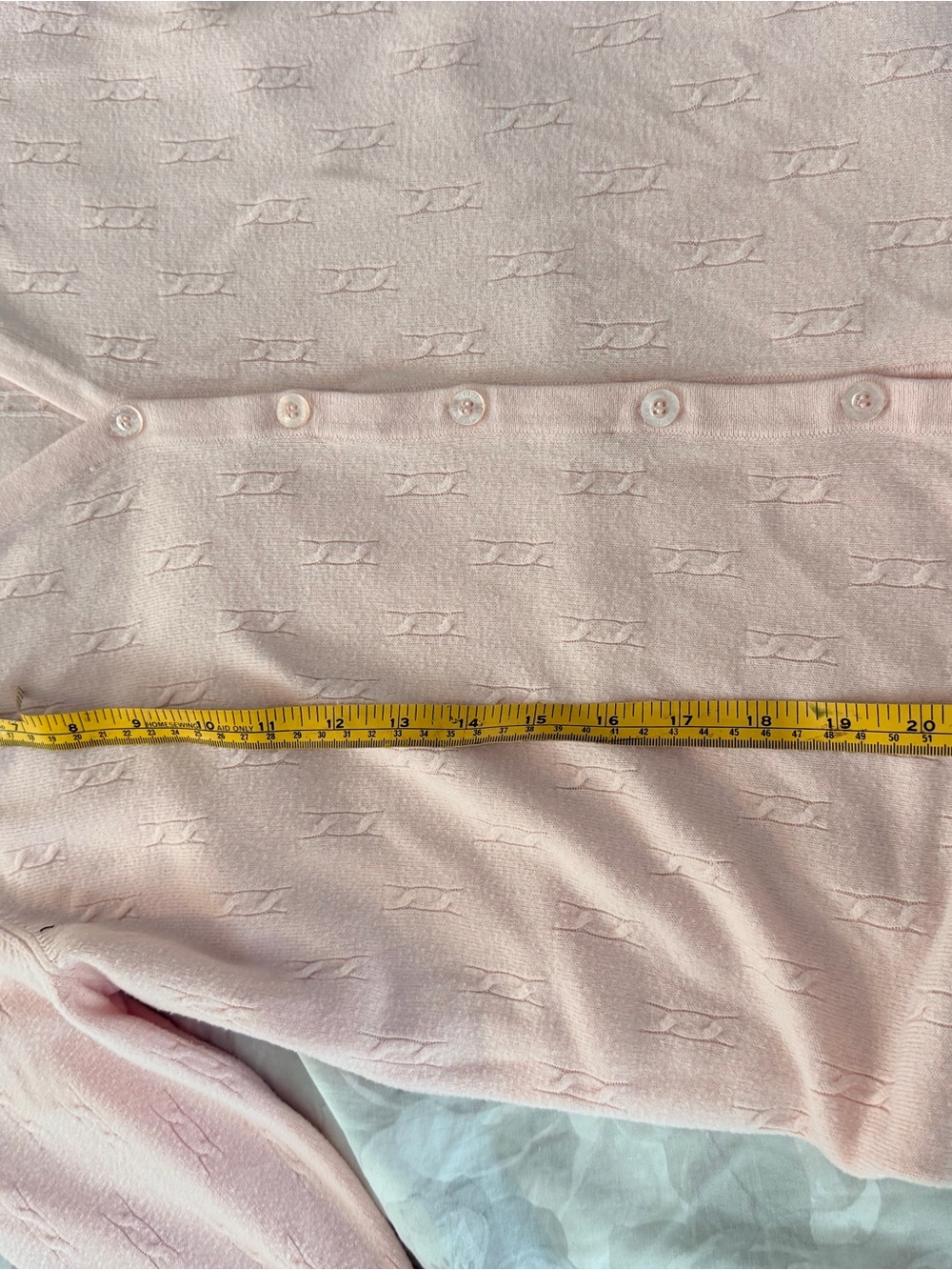 Lightweight V-Neck Button Cardigan - Soft Pink - Picture 2 of 7